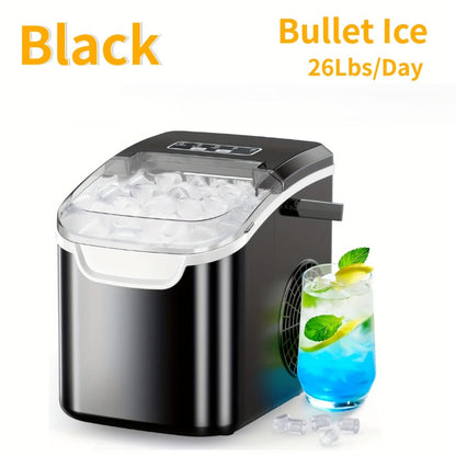 Nugget Ice Maker Countertop Pebble Ice Machine Per Day, Sonic Ice Bullet Ice Cube Options for Home Cooking, Dining and Outdoor Meals