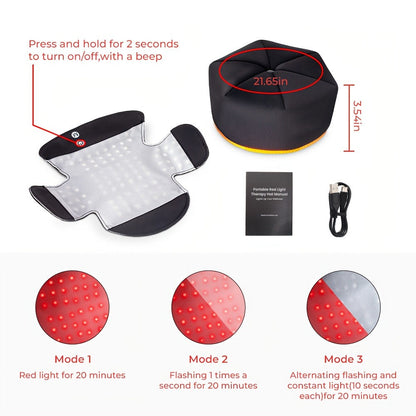 Red Light Therapy Cap 101 LEDs Detachable LED Panel Infrared Light Hat for Brain Relaxation for Entryways, Bedrooms and Living Spaces