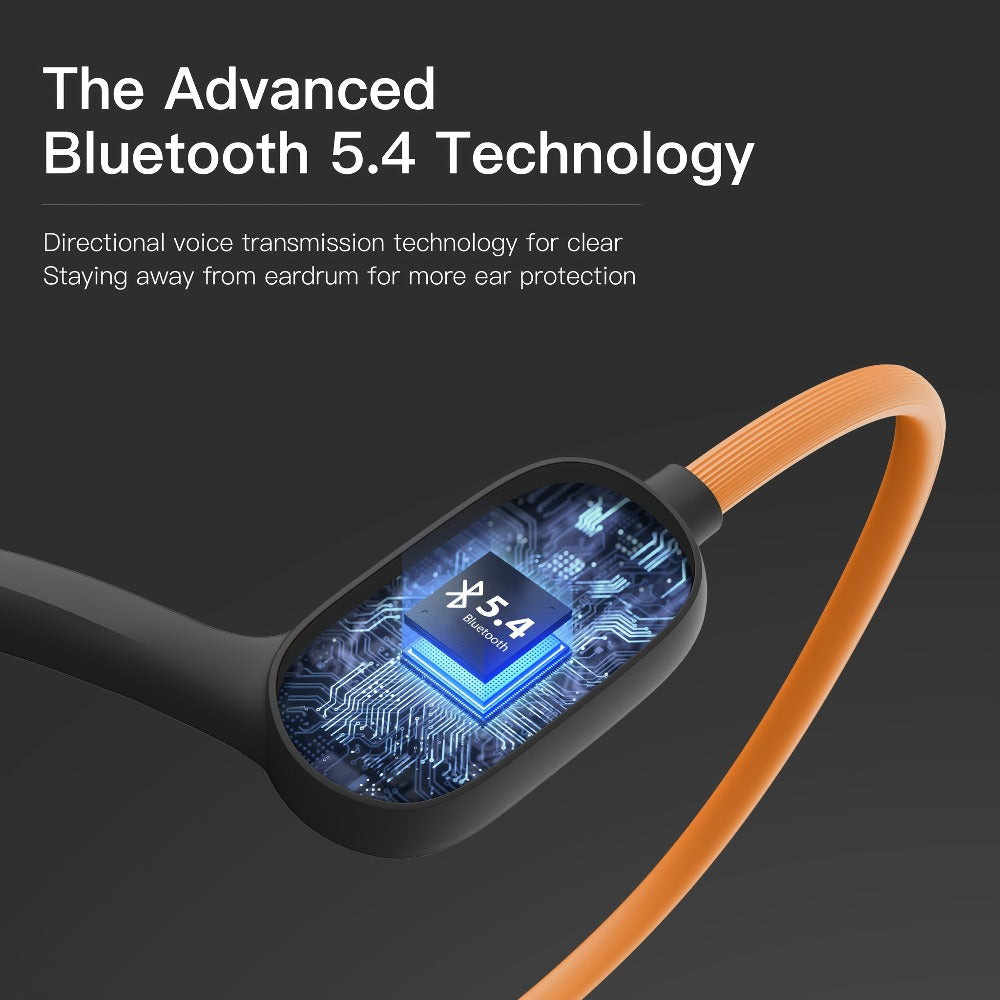 Kids Open Ear Headphones Air Conduction Wireless Bluetooth Headset Mic 20H Playtime for Bedside Audio, Alarms and Room Entertainment