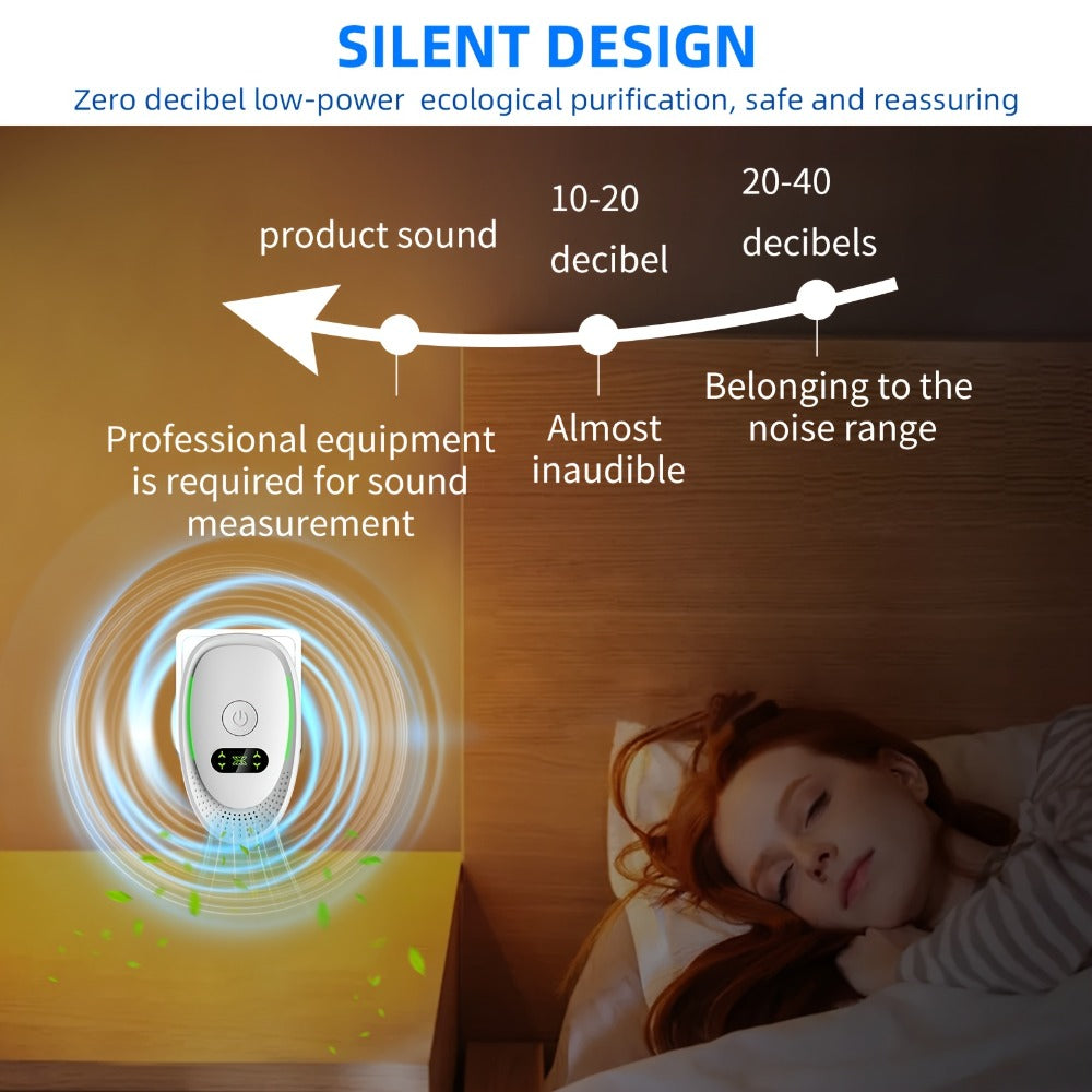 Portable Ozone Air Purifier & Sanitizer, Formaldehyde, Smoke & Dust Eliminator for Home, Office, Car & Bedroom