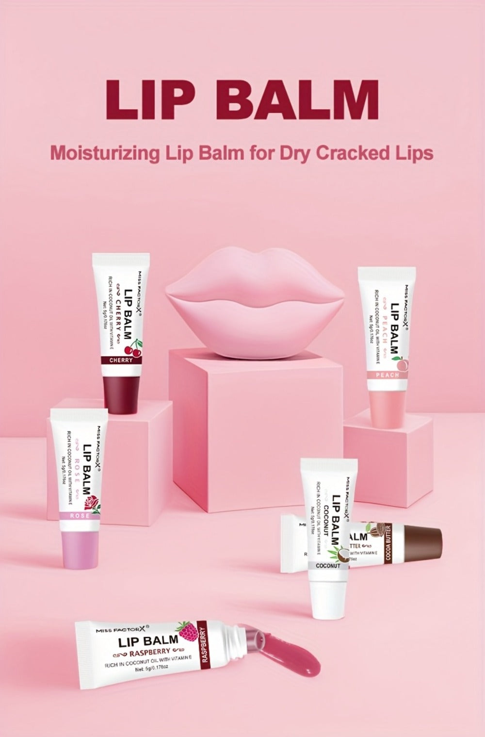 30-Piece Lip Gloss Gift Box Set, 6 Glossy Shades Waterproof Anti-Transfer Liquid Lipstick, High-Shine Lip Color for Women
