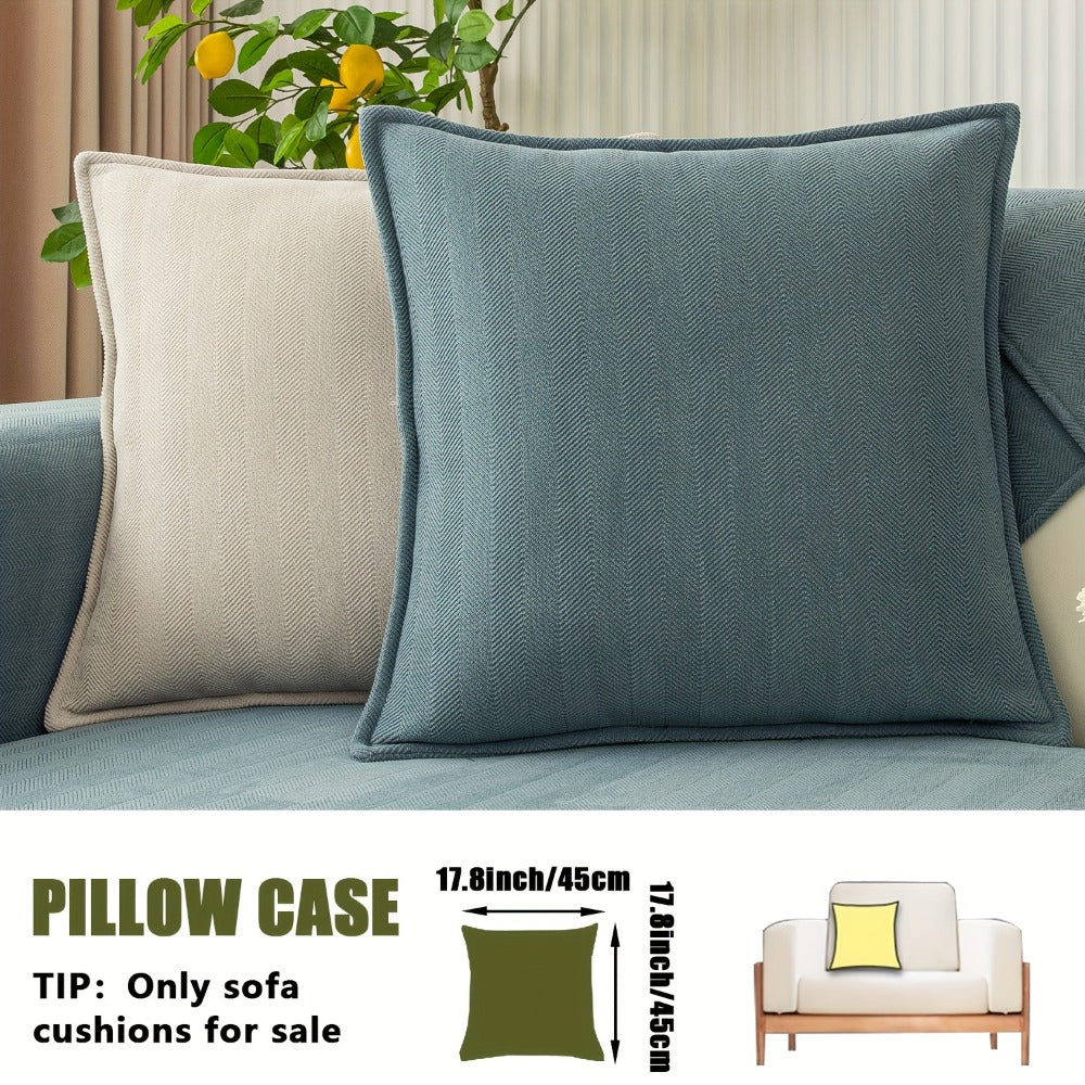 Sofa Cover Ribbed Chenille Stretch Panels for 1 to 4 Seats, Armrests or Cushions with Model-Specific Size and Color Options