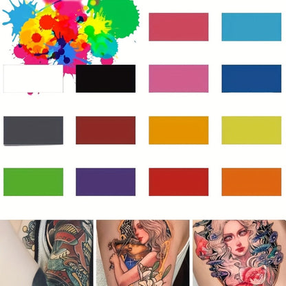 Tattoo Ink 14-Color Set with 1oz 30ml Bottles and One Full Palette Configuration with Item-Specific Color, Capacity and Bottle Choices