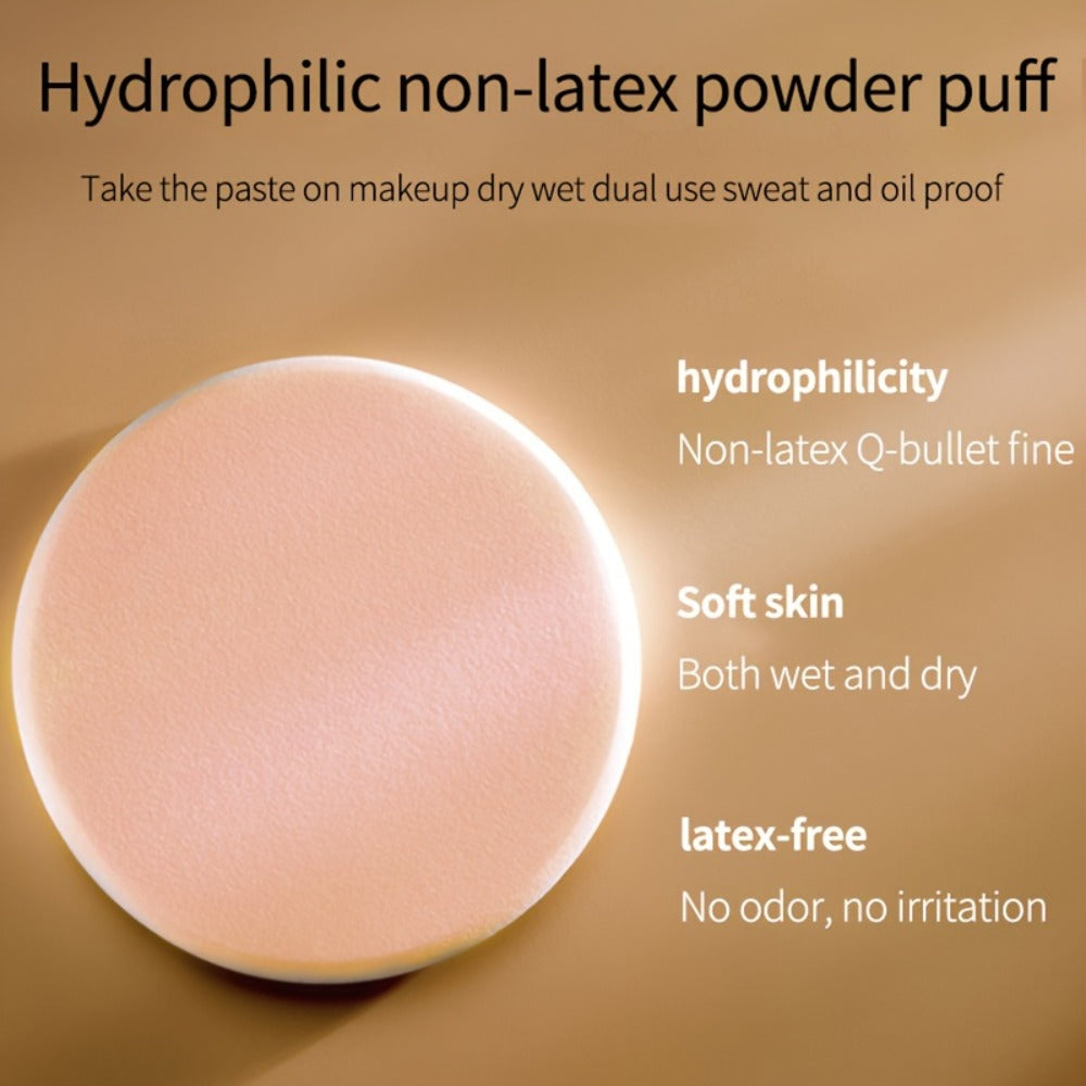 Oil Control Setting Powder Kit with Concealer Puff & Brush – Wet & Dry Dual Formula, Water-Resistant Long-Lasting Matte Finish Face Makeup