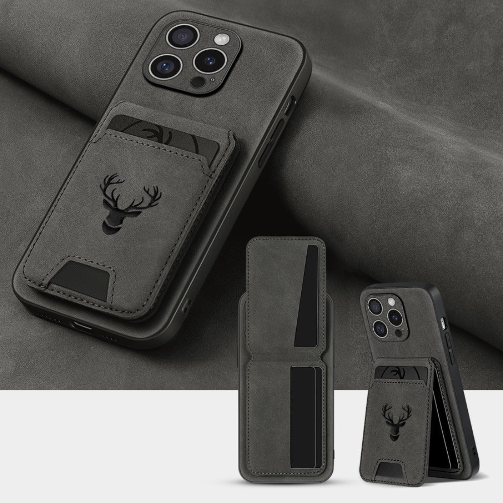 Wallet Phone Case for iPhone 16 Pro Max 16 Pro 16 Plus 16 15 14 13 12 11 Series Luxury PU Leather Flip Cover Card Holder Kickstand Magnetic