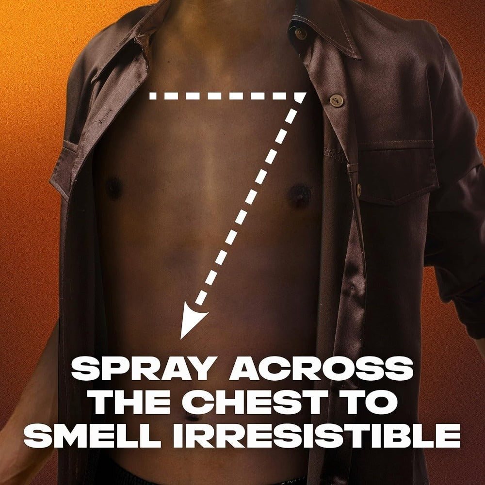 AXE Dark Temptation Body Spray, 150ml Aerosol Cans with Dark Chocolate Scent Label in Three- or Six-Pack Options