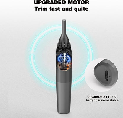 Rechargeable Eyebrow & Nose Ear Hair Trimmer for Men, Electric Detail Trimmer for Neckline Sideburns