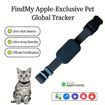 Pet GPS Tracking Collar Dual-System Smart Positioning, Anti-Lost Adjustable Collar Tracker for Cats Dogs & Puppies