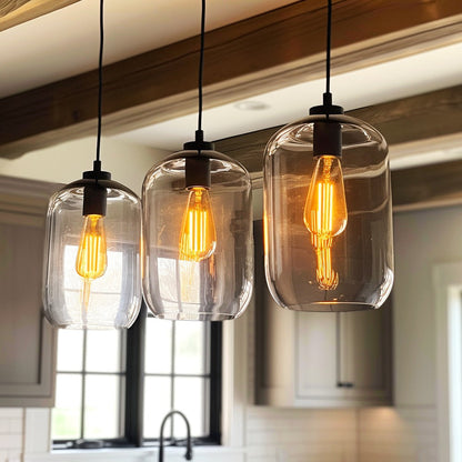 ST58 Vintage Edison LED Filament Bulb 8W 2700K Warm White Dimmable – 60W Equivalent E26 Base Clear Glass Antique Style for Chandelier