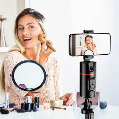 Gesture Control Auto Face Tracking Tripod with 360° Rotation & Wireless Remote No App Required