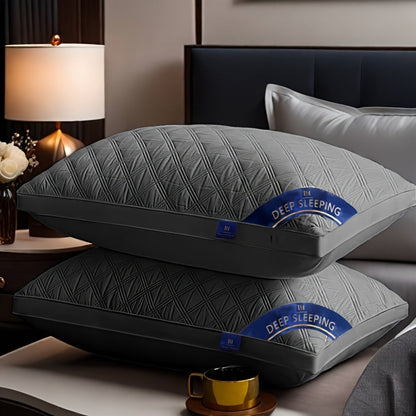 Queen Size Pillows for Side Sleepers, 800g Heavyweight Hotel Collection, Down Alternative, Ultra-Plush & Resilient