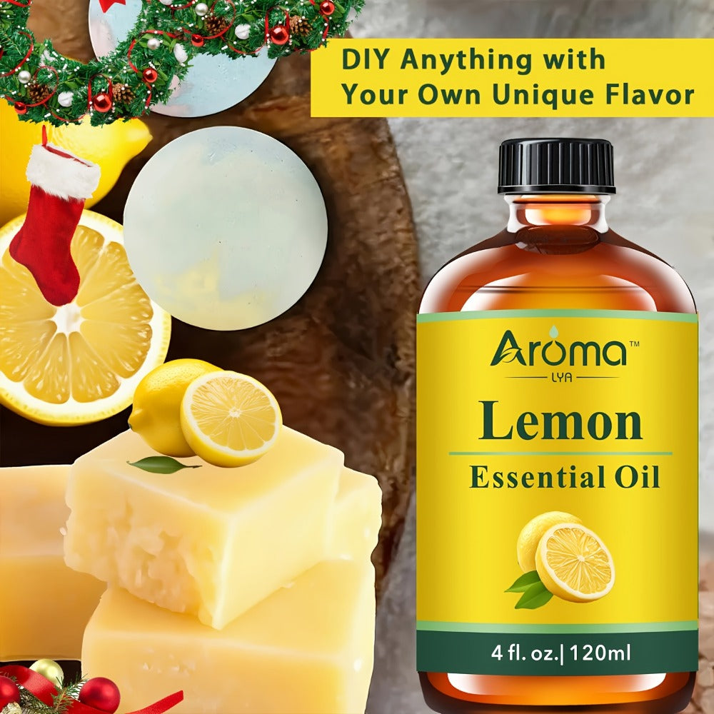 Essential Oil 115ml Multi-Scent Dropper Selection with Peppermint, Frankincense, Lemon, Rum or Cologne
