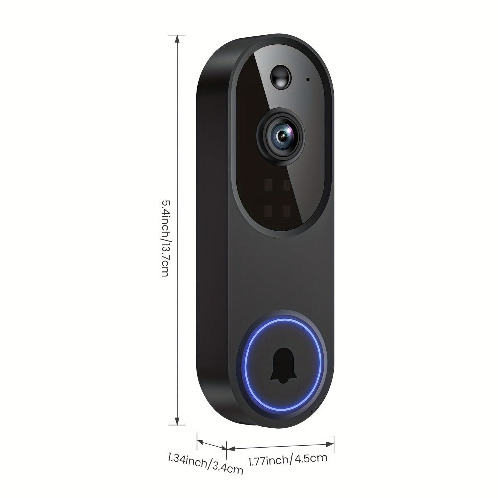 960P Smart Video Doorbell 2.4G 5G Dual-Band WiFi, Color Night Vision, AI Vehicle & Person Detection