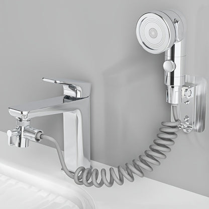 Faucet Extender Pull-Out Retractable Showerhead for Washbasin - Hot & Cold Compatible Hair Washing Sink Sprayer
