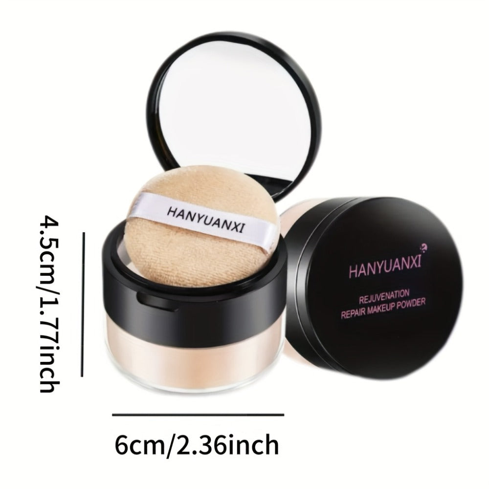 BB Cream Foundation & Setting Powder Set – Waterproof Matte Oil Control with Brush & Powder Puff, Long-Lasting Smooth Formula