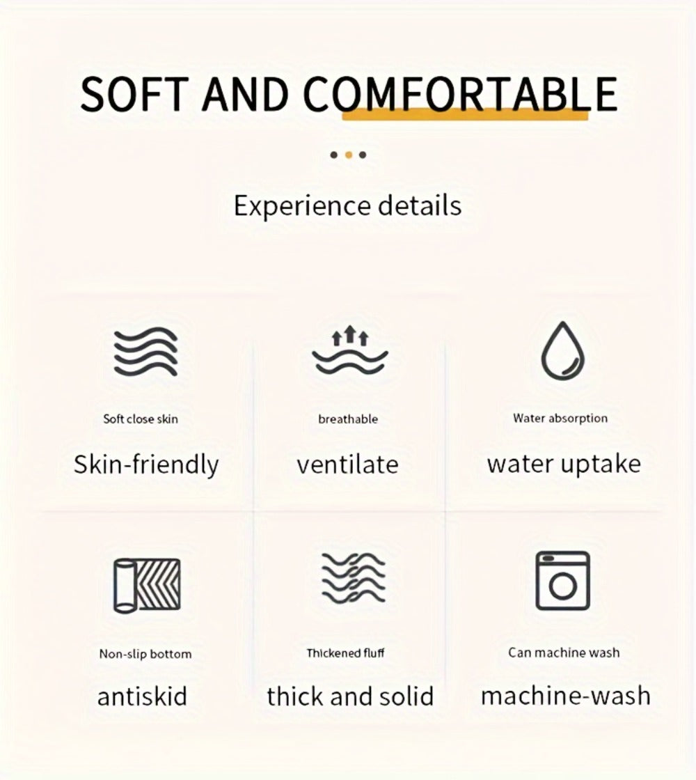 Non-Slip Area Rug Fluffy Soft Carpet – Modern Home Decor Floor Mat for Living Room, Bedroom, Kitchen & Bathroom | Easy Clean Cute Plush Rug