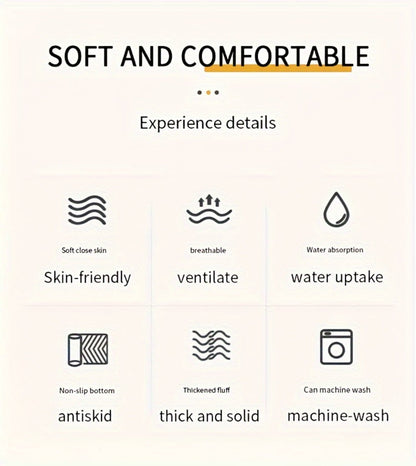 Non-Slip Area Rug Fluffy Soft Carpet – Modern Home Decor Floor Mat for Living Room, Bedroom, Kitchen & Bathroom | Easy Clean Cute Plush Rug