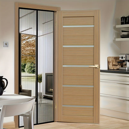 Magnetic Screen Door, Retractable Mesh Door Curtain, Pet-Friendly & Insect Proof, Auto-Close Magnetic Closure for Patio