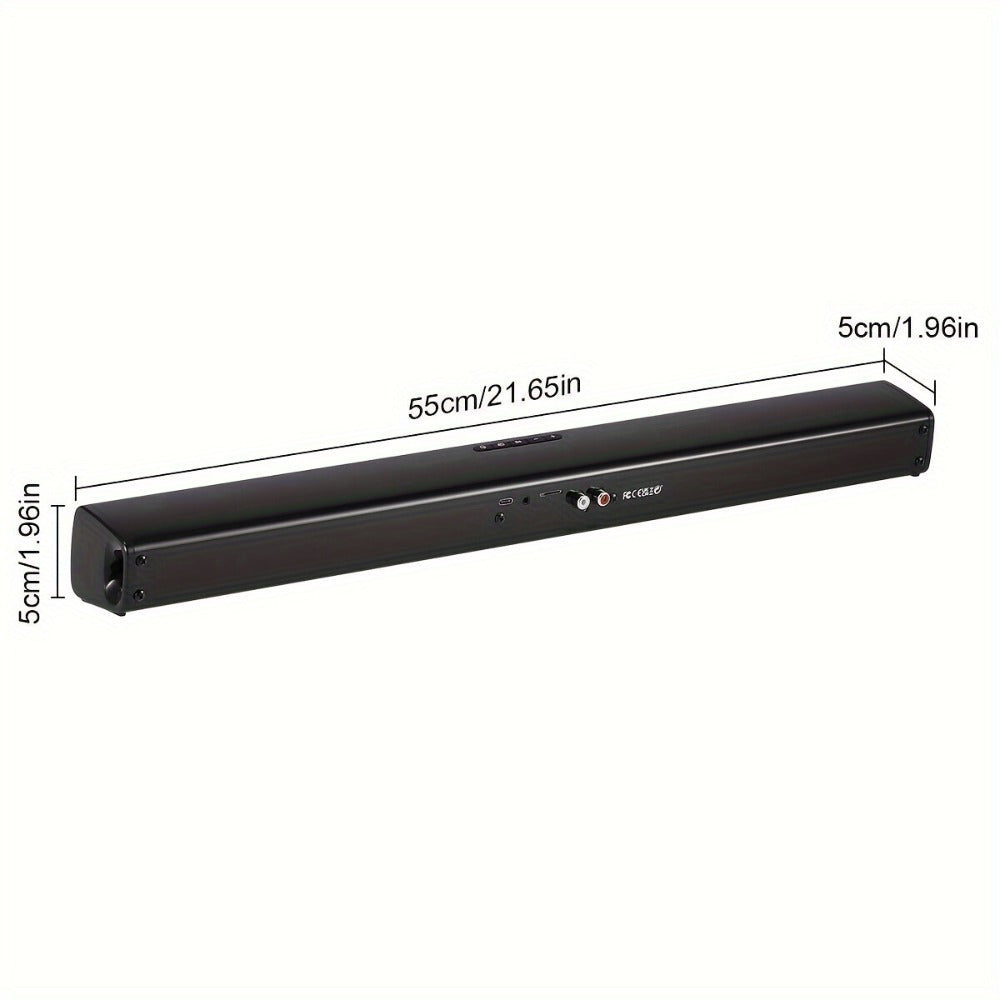 5.1 Surround Sound Soundbar for Smart TV, 21.7" Wireless Bluetooth 5.0 Home Theater Speaker System