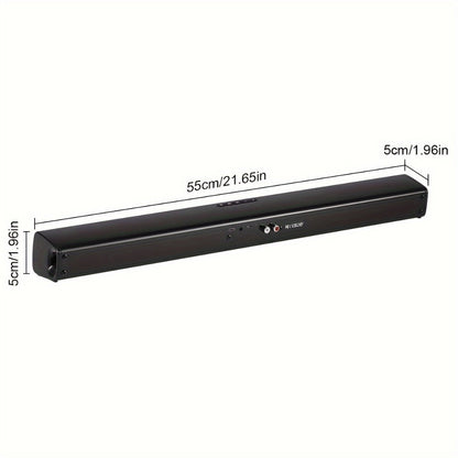 5.1 Surround Sound Soundbar for Smart TV, 21.7" Wireless Bluetooth 5.0 Home Theater Speaker System