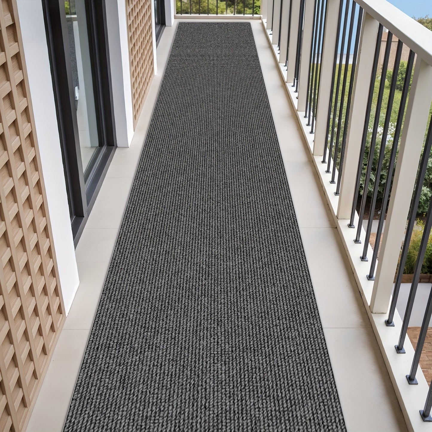 Non-Slip Runner Rug for Hallway Kitchen Stairs – Thick 4mm Long Roll Rug 23.22" Wide, Machine Washable, Multiple Sizes & Colors