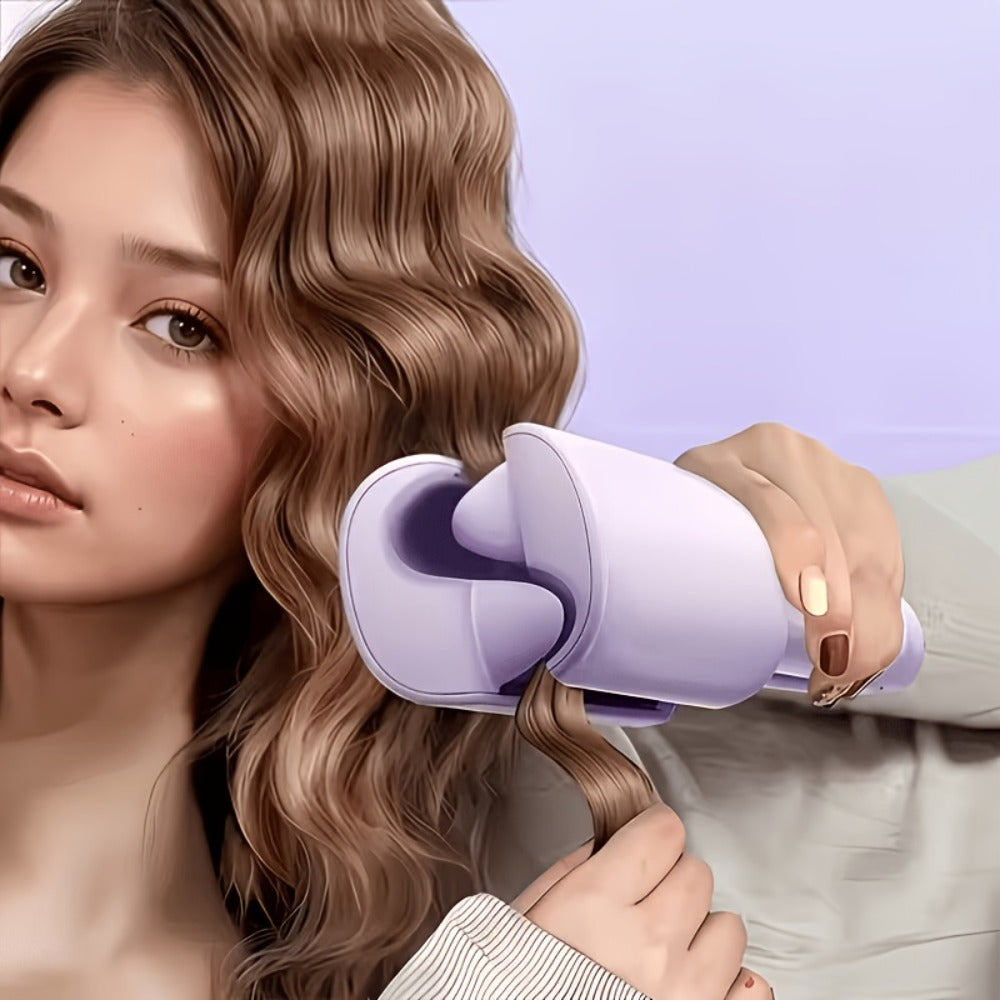 32mm Wave Curling Iron - Women's Hair Curler for Deep Curls & Instant Beach Waves, Professional Salon Styling Tool for All Hair Types