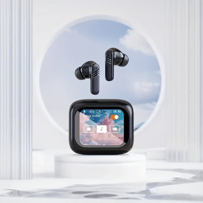 Wireless Earbuds Bluetooth 5.4 with ANC and ENC, LED Touchscreen Case and Black or White Options
