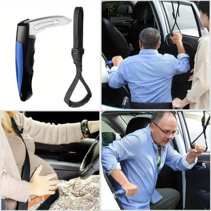 Car Door Grab Bar – Portable Vehicle Support Handle for Seniors & Handicapped, Sit-to-Stand Assist, Auto Cane Grab Bar Supports Up to 450