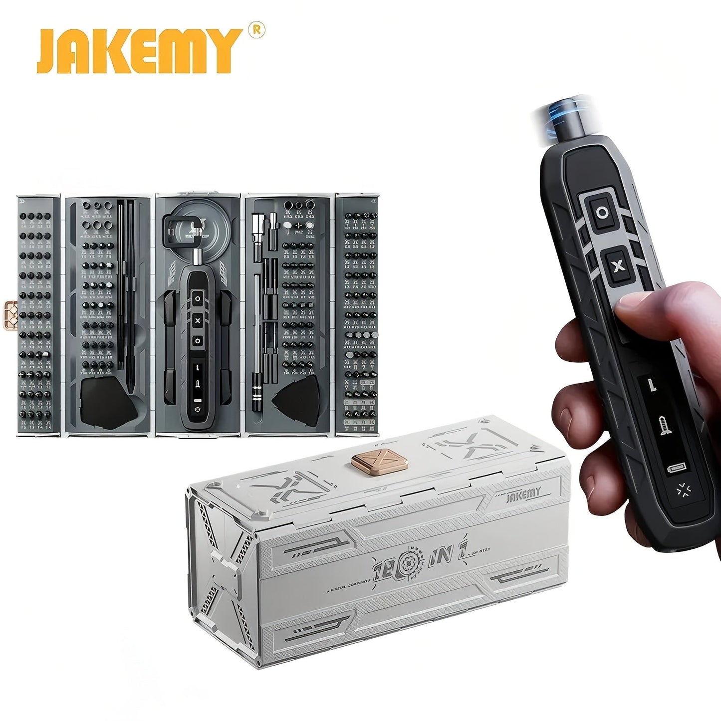180-in-1 Electric Screwdriver Set with 160 Magnetic Bits for an Everyday Personal Care Routine