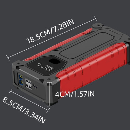 5-in-1 Jump Starter 5000A Peak – 10000mAh Power Bank, 150PSI Air Inflator, Type-C & LED Emergency Light for 12V Gas & Diesel Engines