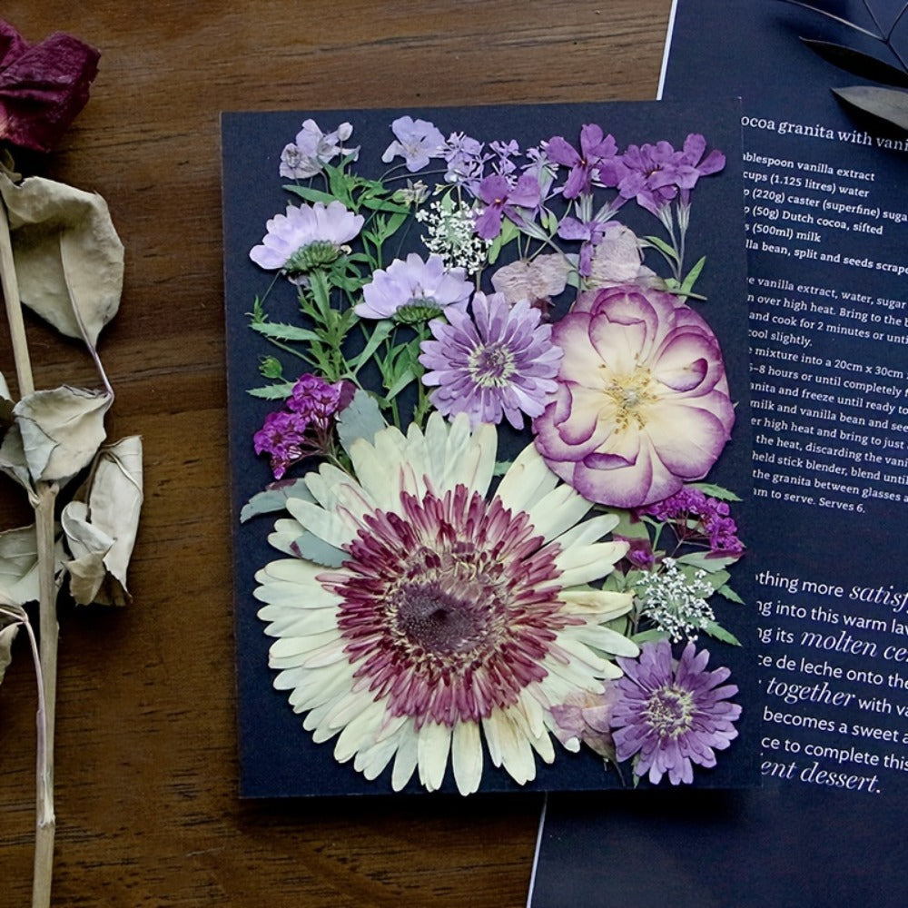 Dried Pressed Flowers for Resin 60pcs Real Pressed Flowers Dry Leaves Bulk Natural Herbs Kit for Scrapbooking DIY Art Crafts