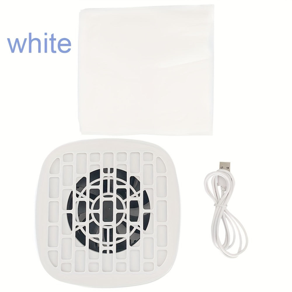 Nail Dust Collector Mini USB Electric Vacuum Cleaner with 10 Filter Pads & Strong Suction, Portable Nail