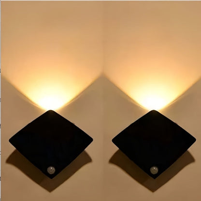 Magnetic LED Motion Sensor Wall Light USB Rechargeable, Wireless Night Light for Hallway, Stairs