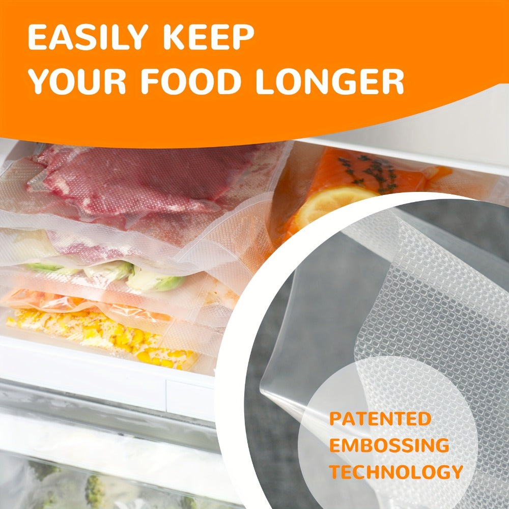 Vacuum Sealer Bags 250pcs - Food Storage Bags in 3 Sizes (6"x10", 8"x12", 11"x16") for Entryways, Bedrooms and Living Spaces
