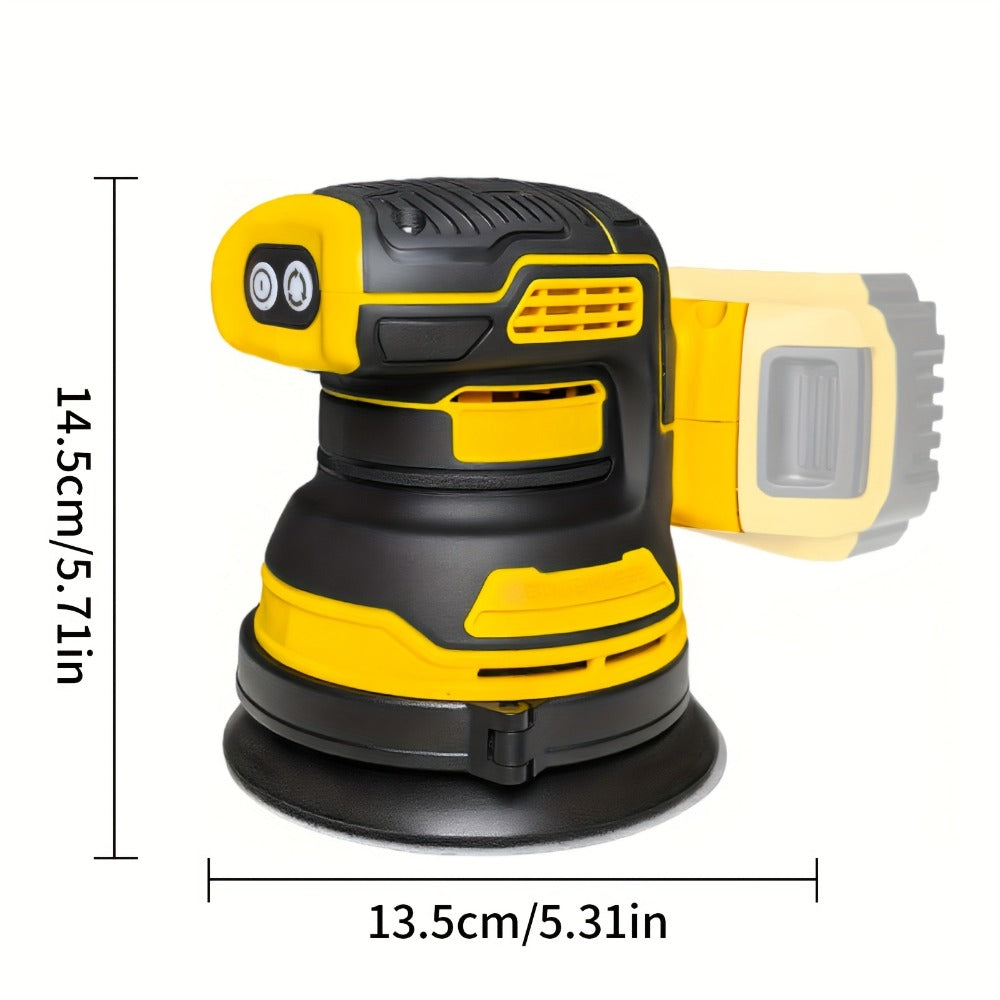 Cordless Orbital Sander Compatible with DeWalt DCB Battery for Entryways, Bedrooms and Living Spaces