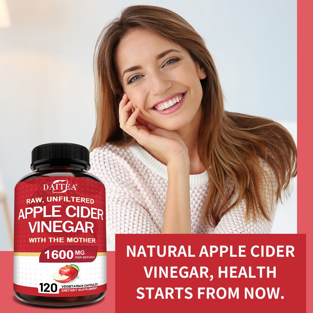 Apple Cider Vinegar Capsules 1600mg with Vitamin & Mineral Blend, Digestion for Bath Time, Home Spa and Personal Care