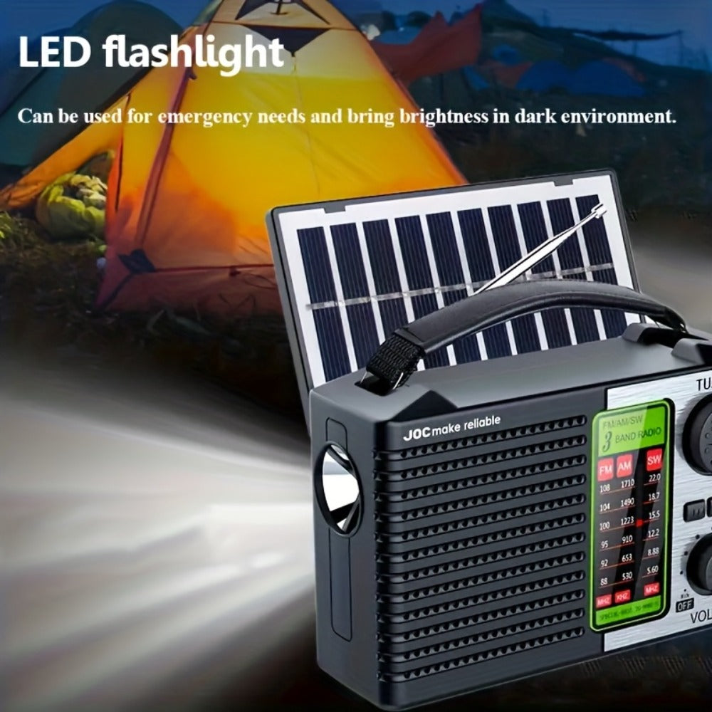 Portable Retro Radio Speaker with MP3 Player Rechargeable Battery Emergency Weather for Bedside Audio, Alarms and Room Entertainment