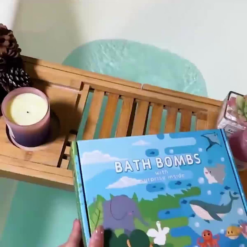 Kids Bath Bombs with Surprise Inside 20 Pack – Fizzy Bath Balls with Hidden Toy for Boys Girls Toddlers