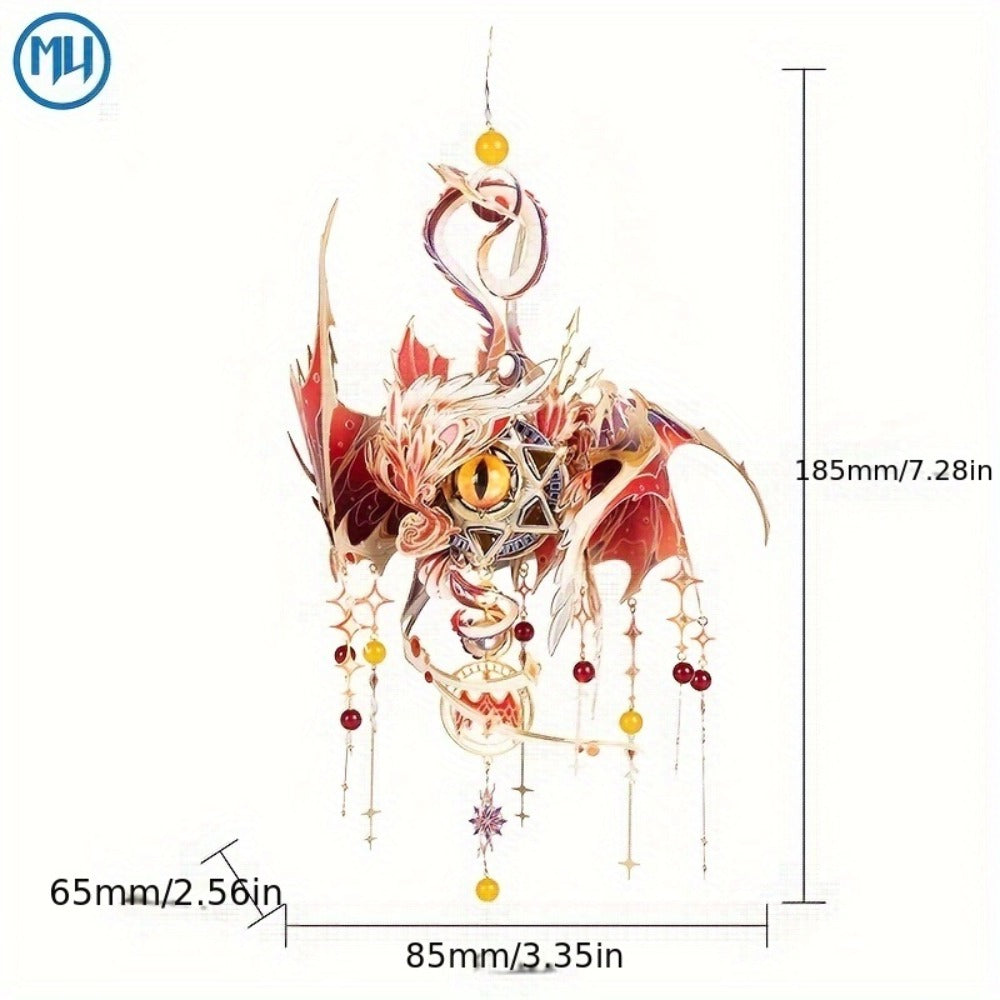 3D Metal Puzzle Model Kit, God's Eye & Angel's Eye MU Assembly, Laser-Cut DIY Craft, Artistic Home & Office Decor