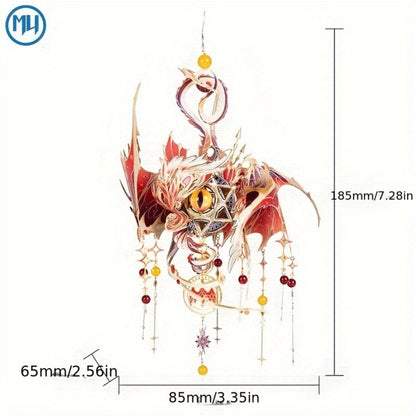 3D Metal Puzzle Model Kit, God's Eye & Angel's Eye MU Assembly, Laser-Cut DIY Craft, Artistic Home & Office Decor