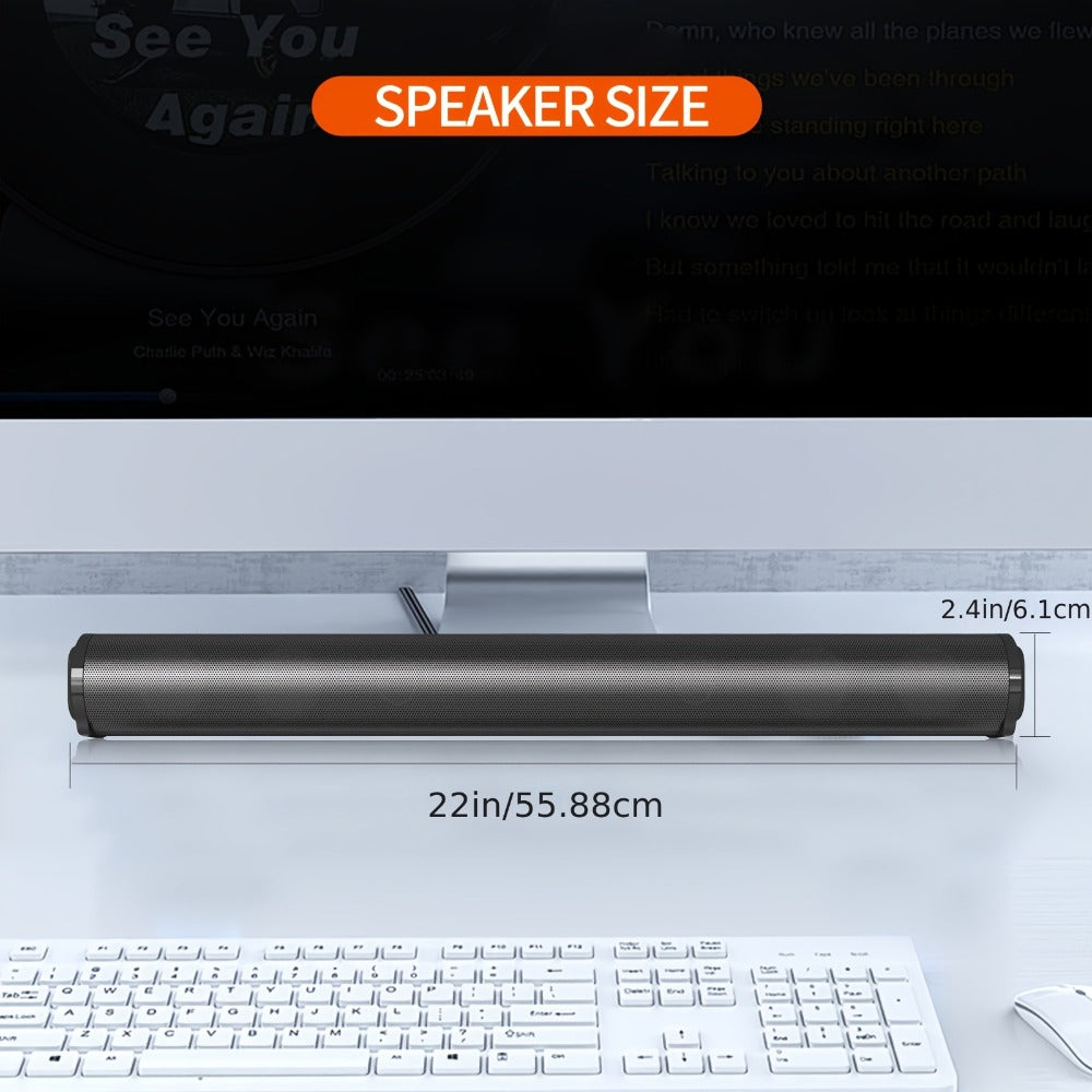 4D Surround Sound Subwoofer Speaker, Wireless & Wired, USB Plug & Play, Party Speaker for Laptop