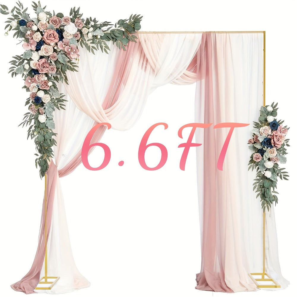 Premium Square Backdrop Support Stand | Flexible Portable Rectangular Metal Frame for Wedding Ceremony, Birthday Party