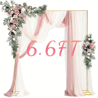 Premium Square Backdrop Support Stand | Flexible Portable Rectangular Metal Frame for Wedding Ceremony, Birthday Party