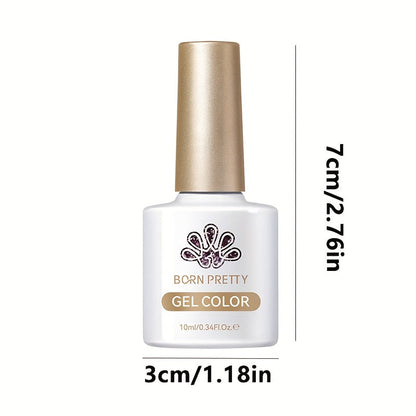 Gel Nail Polish 6-Color Purple Magnetic Cat-Eye Set in 10ml Bottles with Ultra-Bright Shimmer and UV/LED Soak-Off Cure