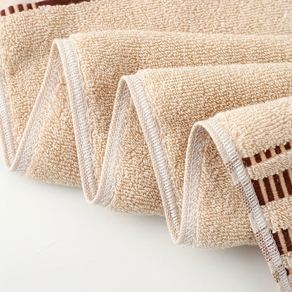 Towel Set 4-Pack Pure Cotton Face Towels in Camel, Beige Yellow or Mixed Colors for Home and Spa