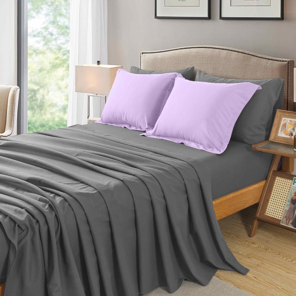 Comforter Set 7-Piece Bed in a Bag Queen King Full Soft Microfiber Down Alternative Comforter Fitted Sheet Flat Sheet Pillow Shams