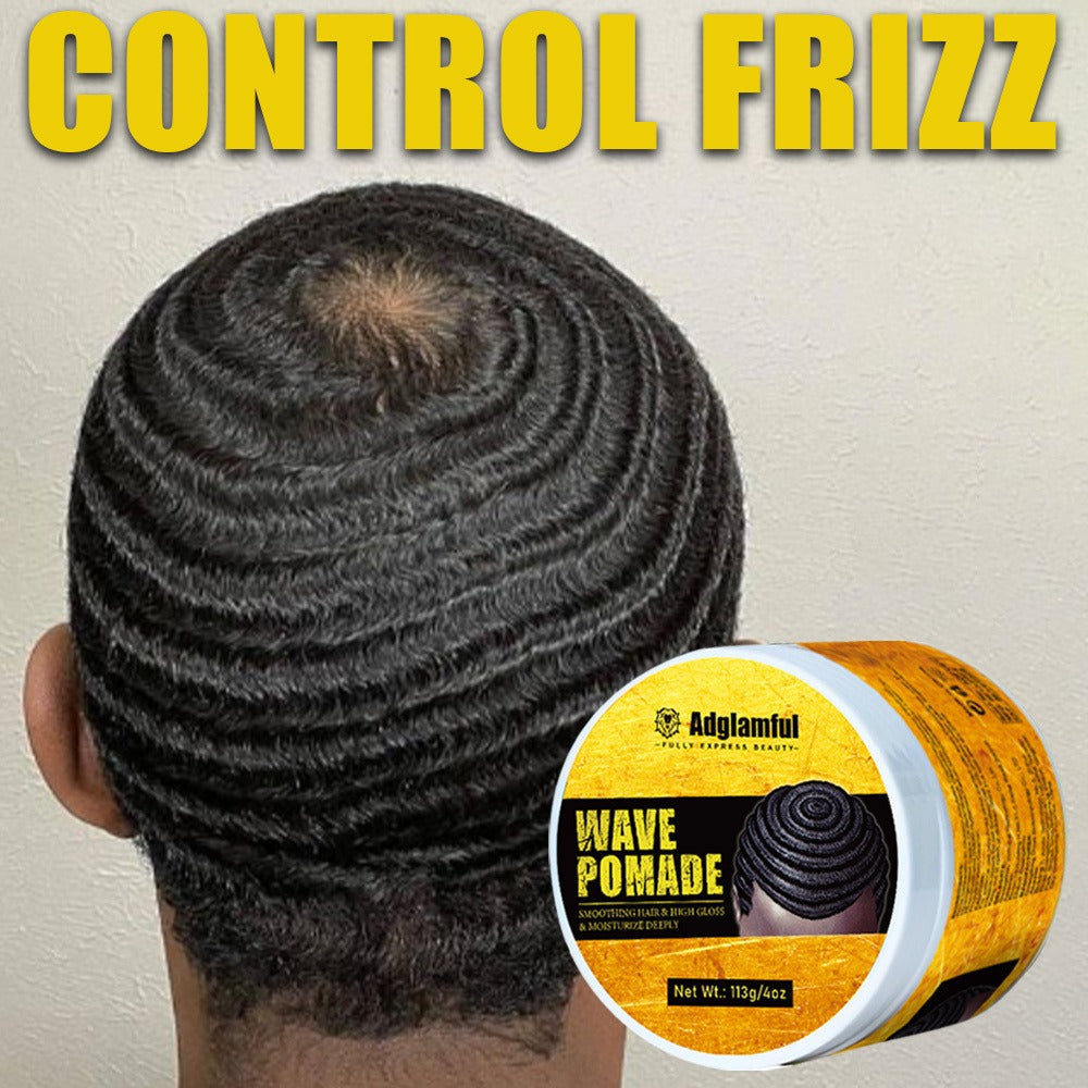 360 Wave Pomade for Men – Wave Control Defining Cream for Layered Waves, Volume & Texture | Non-Greasy, Water-Soluble