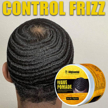 360 Wave Pomade for Men – Wave Control Defining Cream for Layered Waves, Volume & Texture | Non-Greasy, Water-Soluble