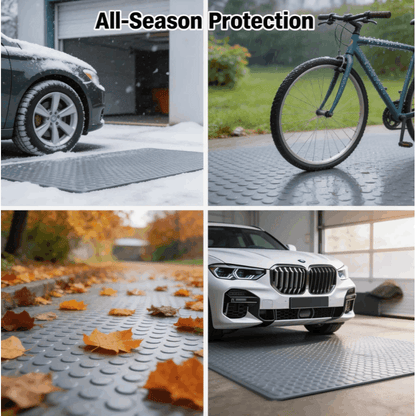 Garage Floor Mat Roll 7x16 FT Heavy Duty PVC Flooring for Parking, Waterproof Under-Car Protector for RV Trailer Workshop