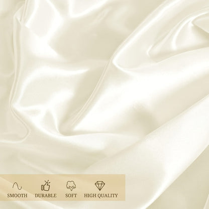 Tablecloth Satin Rectangle Cover 12-Piece Set in 57 x 102-Inch Size and Fourteen Colors for Events